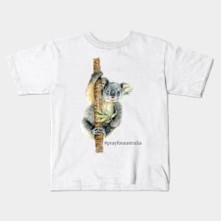 Pray for Australia Koala Kids T-Shirt